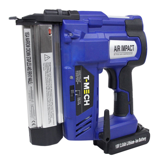 T-Mech Nail & Staple Gun with Additional Battery