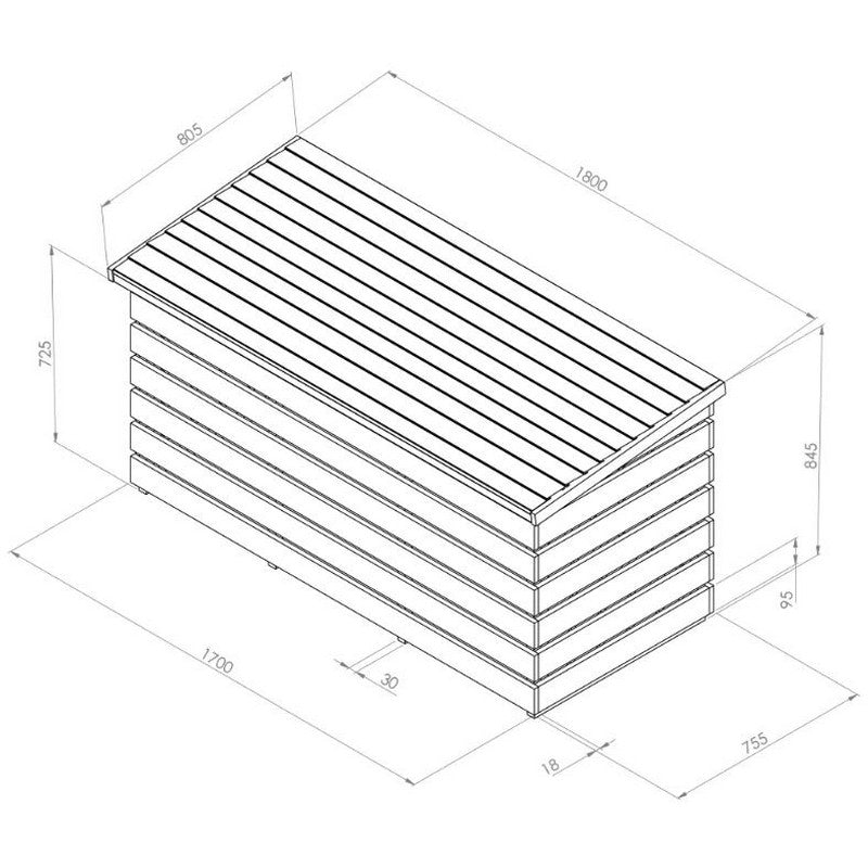 Essentials Garden Log Store by Zest