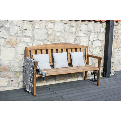 Traditional Bench - 3 Seat Brown by EKJU