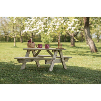 Kids Picnic Table - 4 Seat Green Tint by EKJU