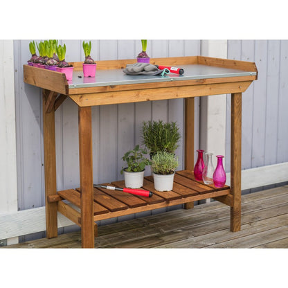 Traditional Potting Table - Brown by EKJU