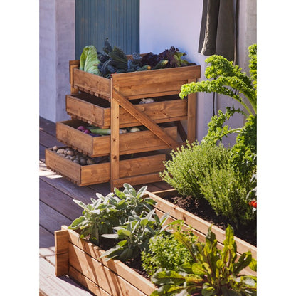 Four Drawer Potting Table - Brown by EKJU