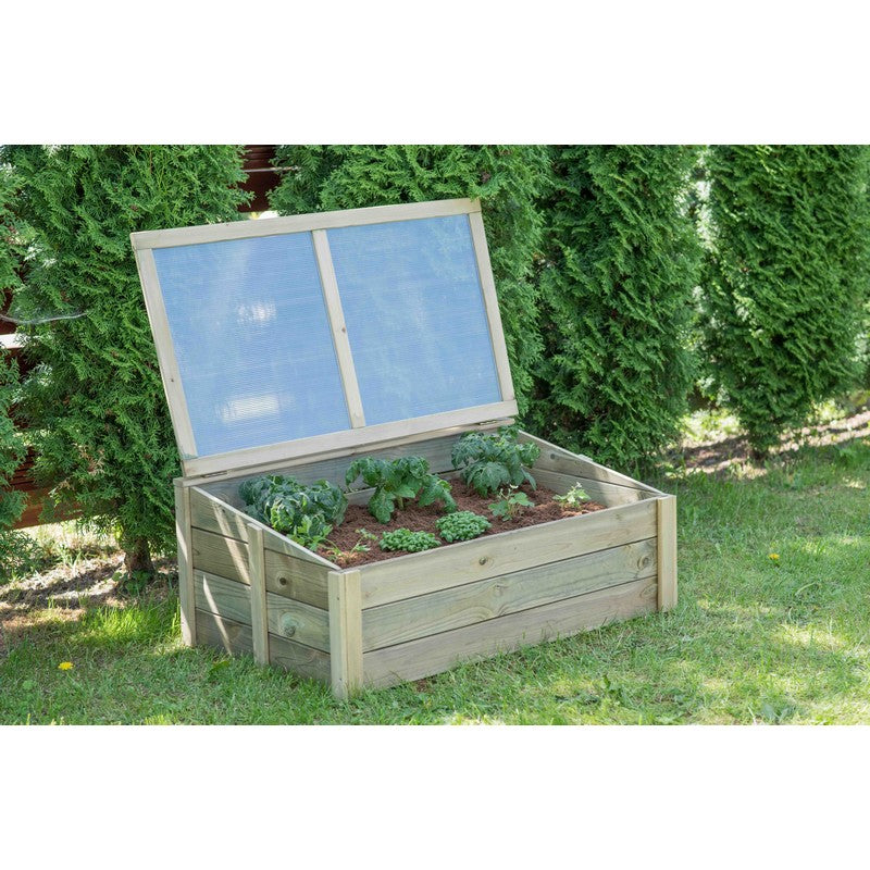 Raised Bed Greenhouse - Green Tint by EKJU