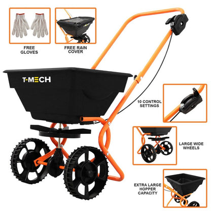 25kg Hopper Garden Rotary Spreader by T-Mech