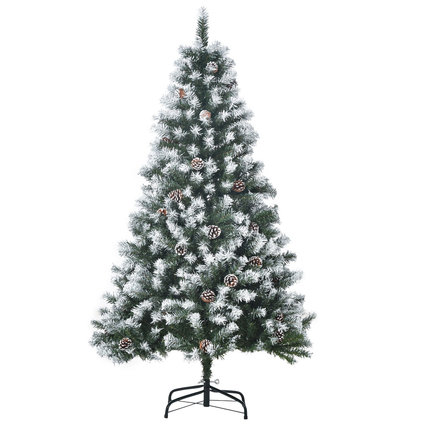 Homcom 5FT Artificial Christmas Tree with Pine Cones