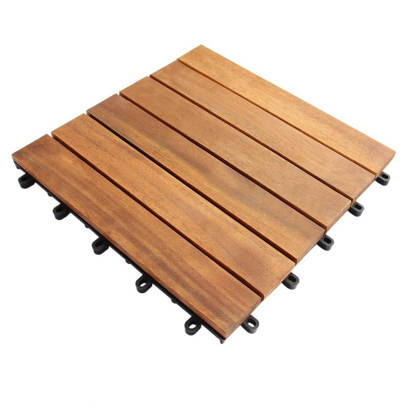 Easy Fit 3.5 SQM Garden Decking Tiles by WPC