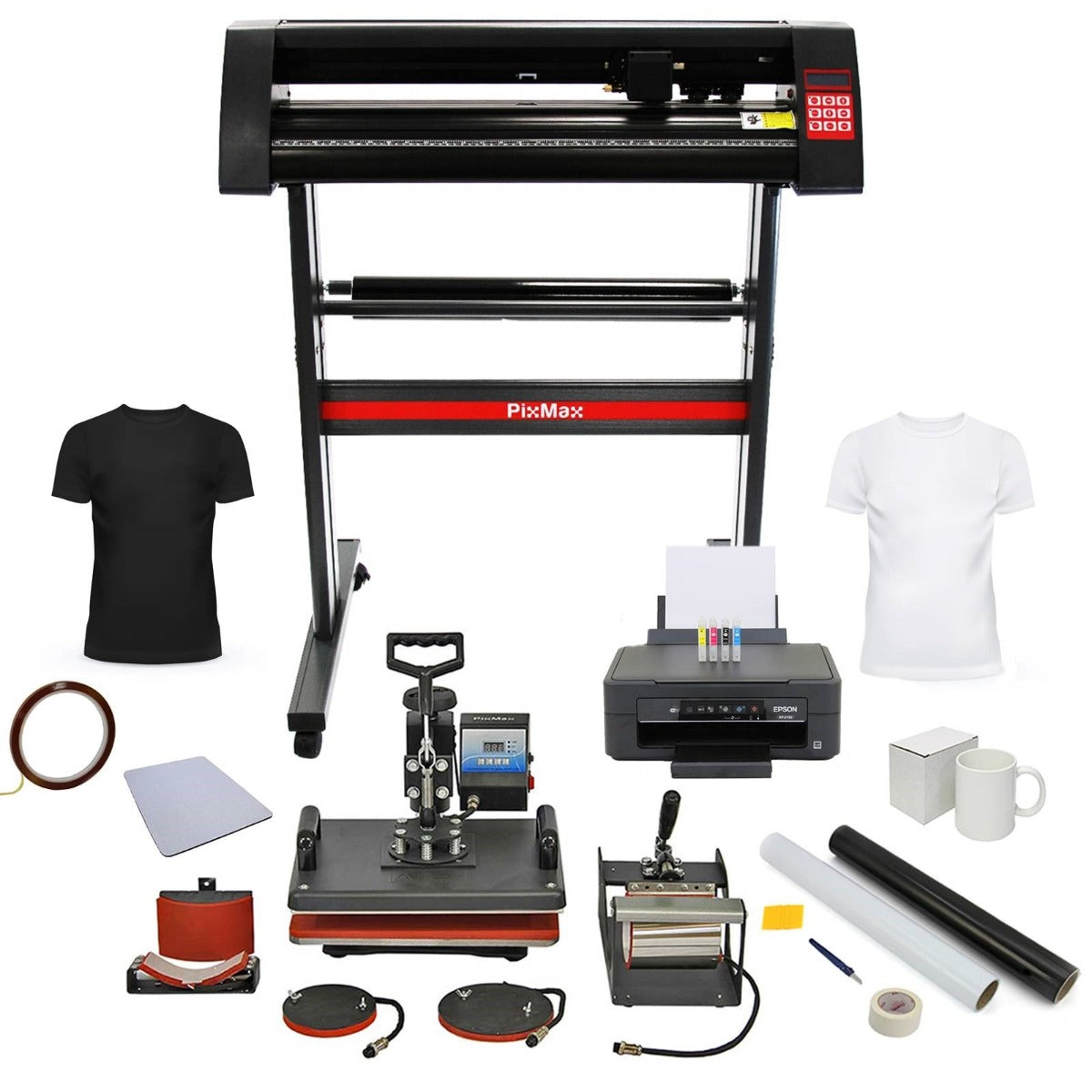 PixMax Da Vinci Bundle 5 in 1 Heat Press, Vinyl Cutter, Printer