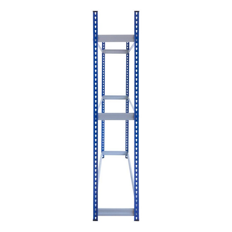 Steel & MDF Shelving Unit 185cm - Blue T-Rax Tyre Racking 180cm by Raven