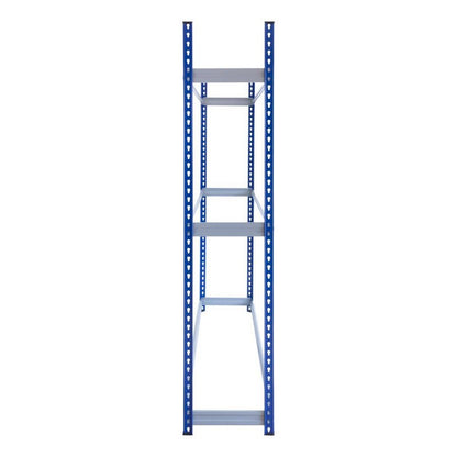 Steel & MDF Shelving Unit 185cm - Blue T-Rax Tyre Racking 180cm by Raven