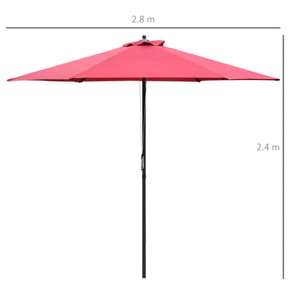 Outsunny 2.8m Garden Parasol Umbrella