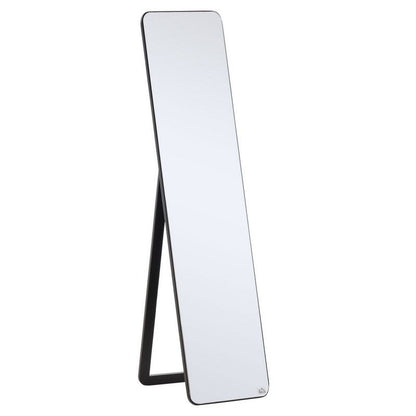 Homcom Full Length Mirror Floor Standing or Wall Mount Dressing Mirror Bedroom Black