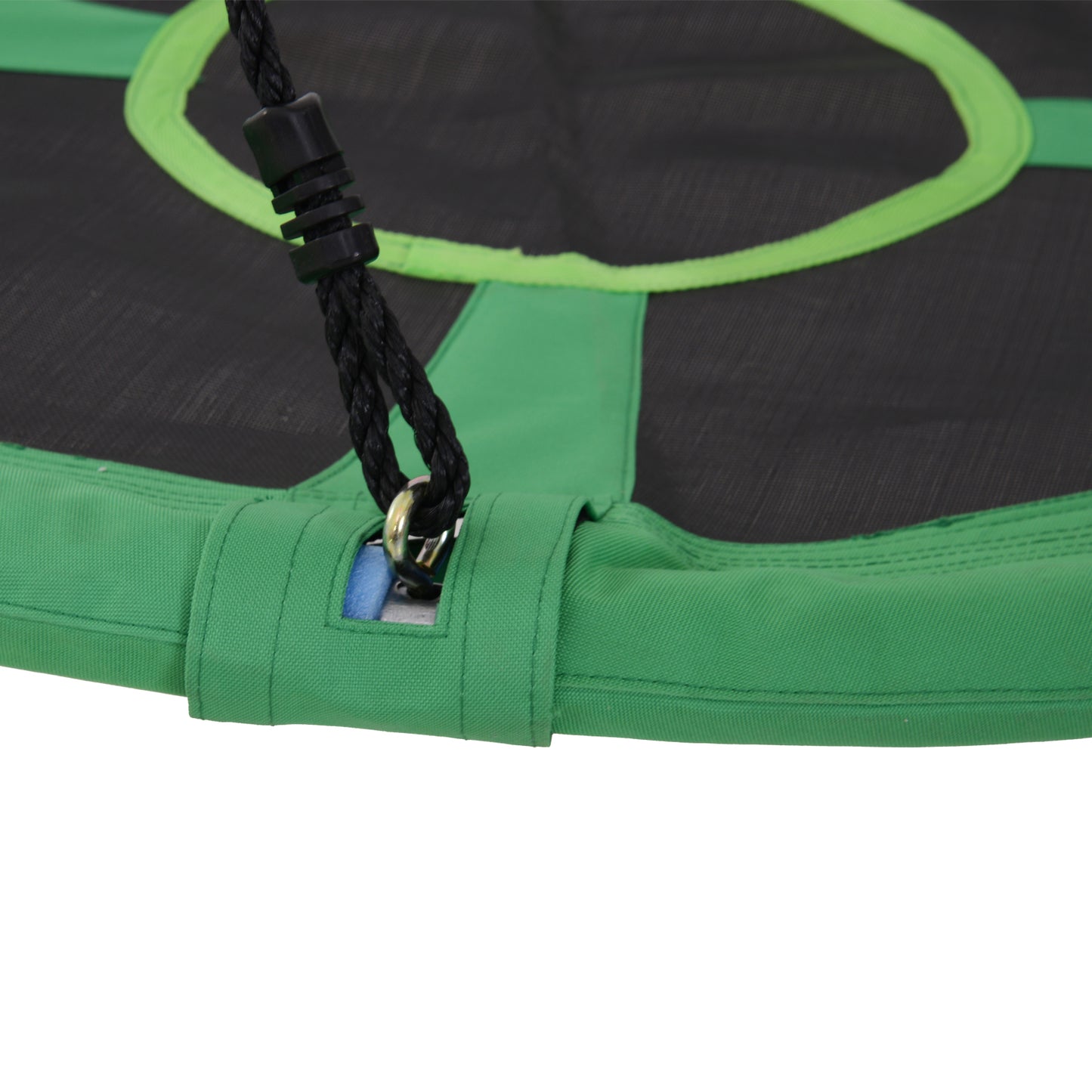 Homcom Kids Swing Outdoor Toys For Kids Diameter 100X4.5H cm-Black/Green