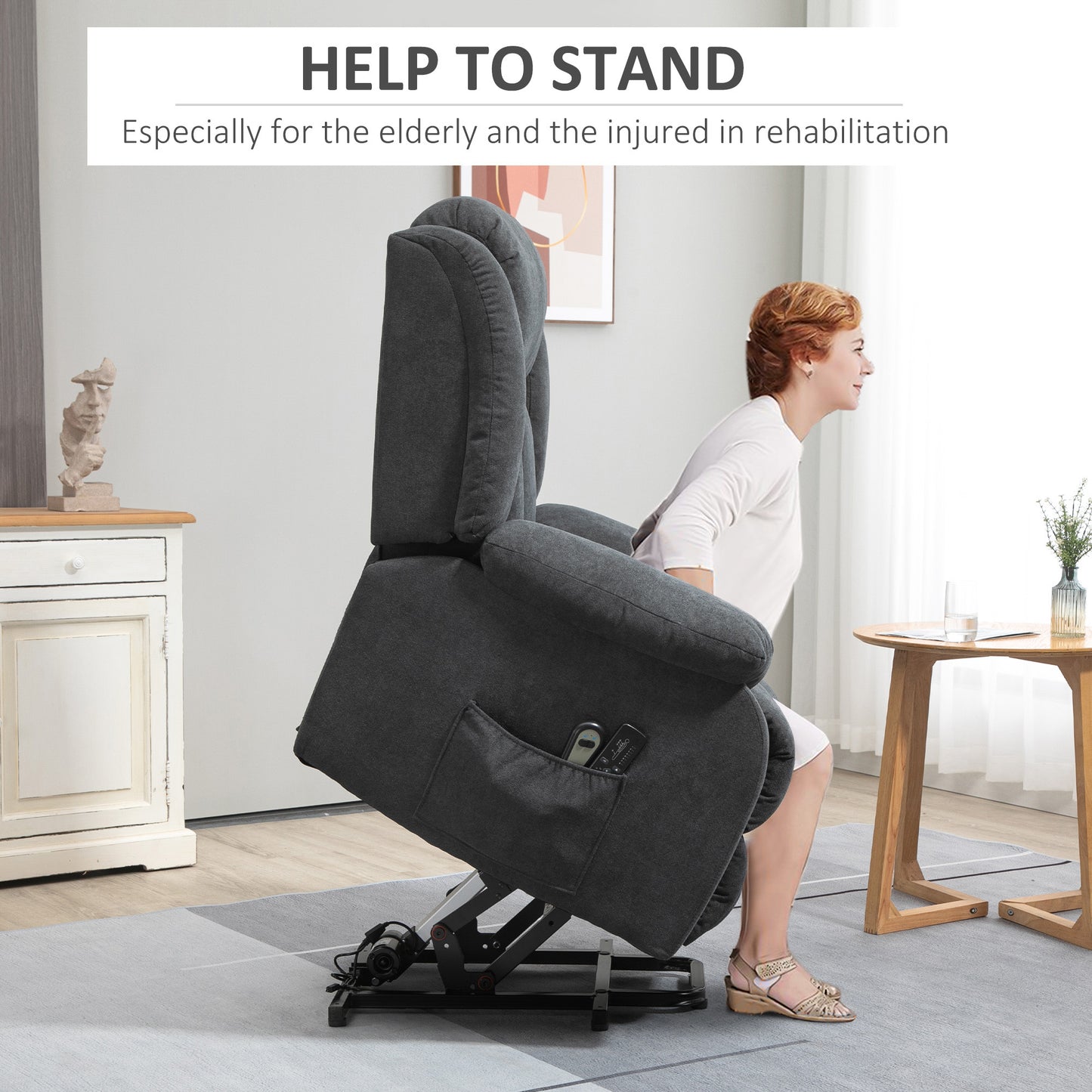 Homcom Oversized Riser and Recliner Chairs for the Elderly