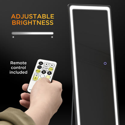 Homcom Full-Length Mirror with LED Lights and Remote Control