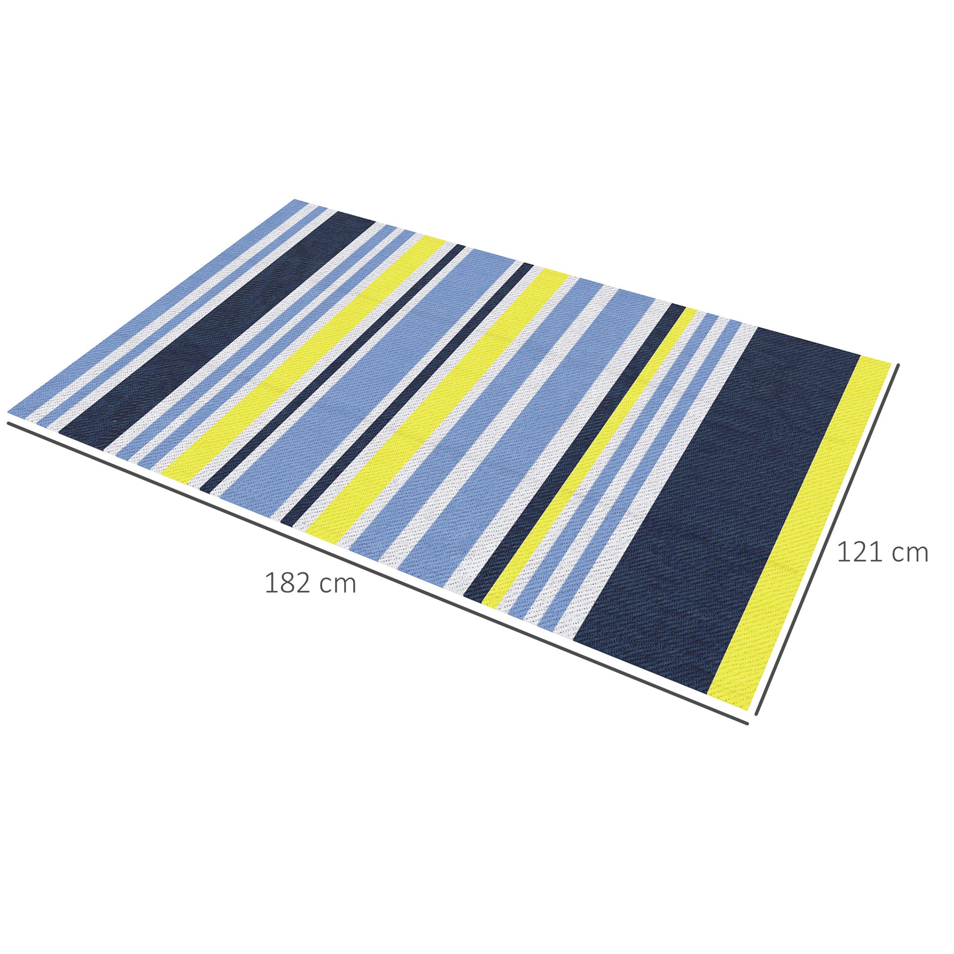 Outsunny Reversible Outdoor Rug