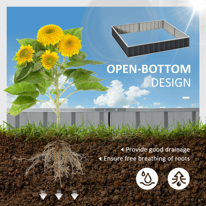 Outsunny 645L Metal Raised Garden Bed