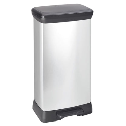 Curver Pedal Bin Deco 50 L Silver