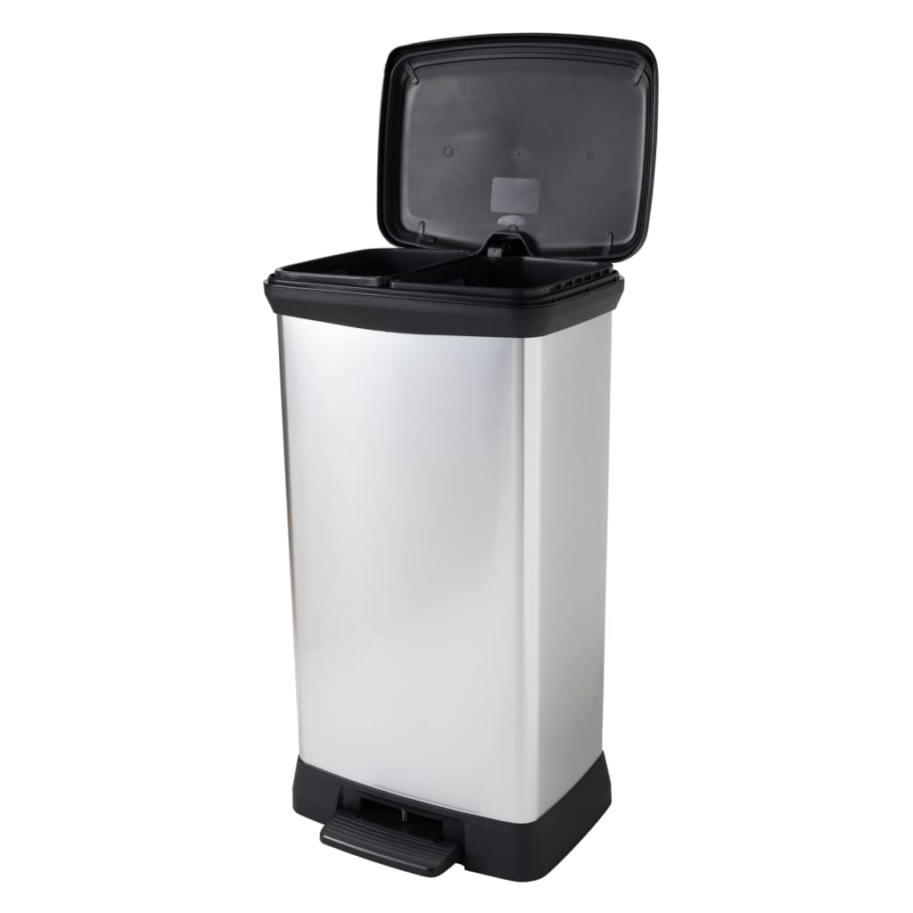 Curver Pedal Bin Deco 50 L Silver