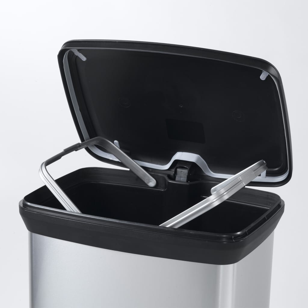 Curver Pedal Bin Deco 50 L Silver