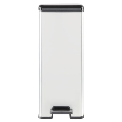 Curver Slim Pedal Bin Deco 40L Silver