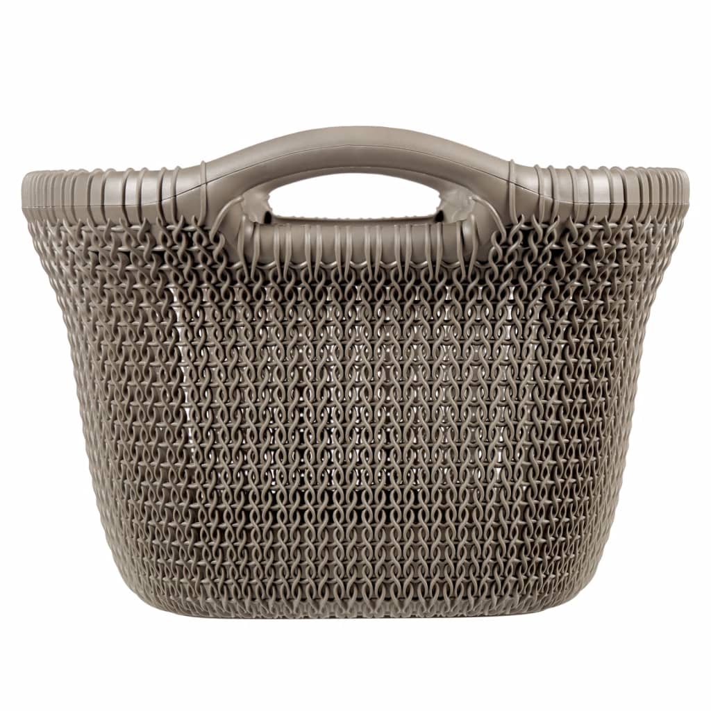 Curver Laundry Basket Knit 40L Metallic Brown