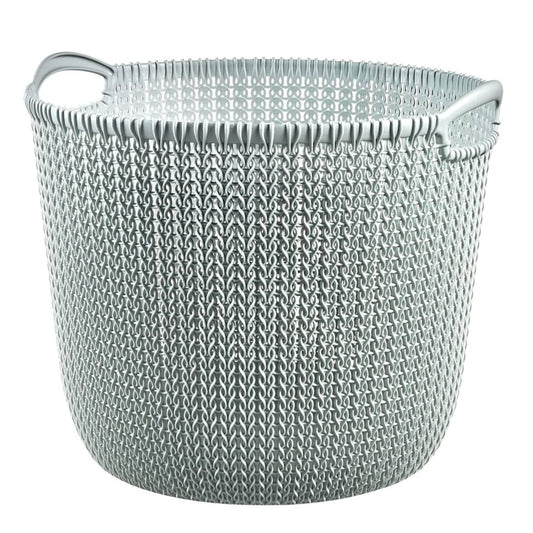 Curver Storage Basket Knit Round L 30L Misty Blue