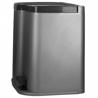 Curver Duo Pedal Bin Deco 15L with 6L Inner Buckets Light Grey