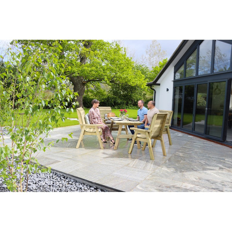 Freya Garden Furniture Set by Zest - 6 Seats - Croft Home & Garden