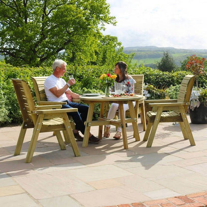 Freya Garden Furniture Set by Zest - 4 Seats - Croft Home & Garden