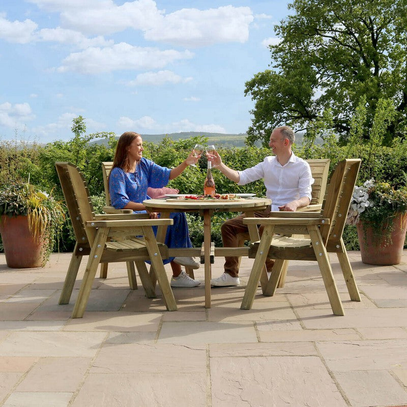 Freya Garden Furniture Set by Zest - 4 Seats - Croft Home & Garden