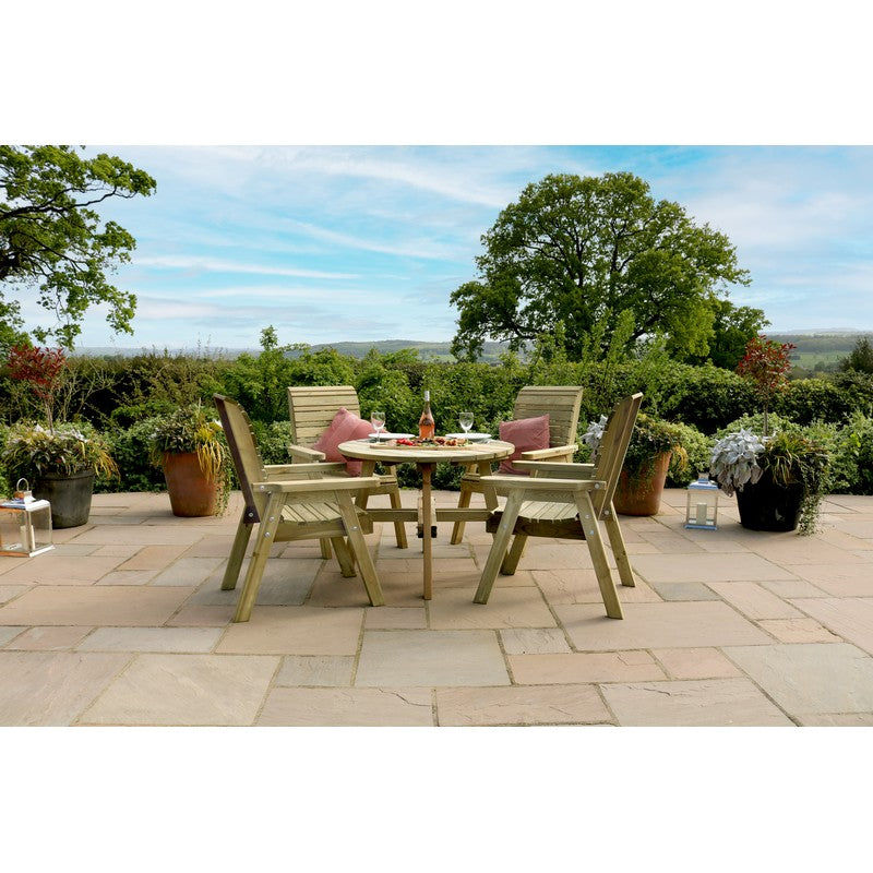 Freya Garden Furniture Set by Zest - 4 Seats - Croft Home & Garden