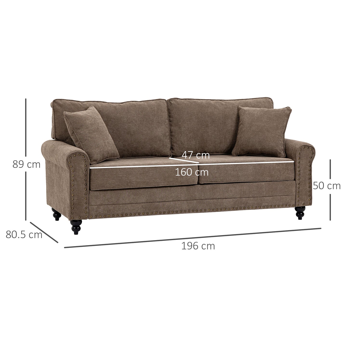 Homcom 2 Seater Sofas for Living Room