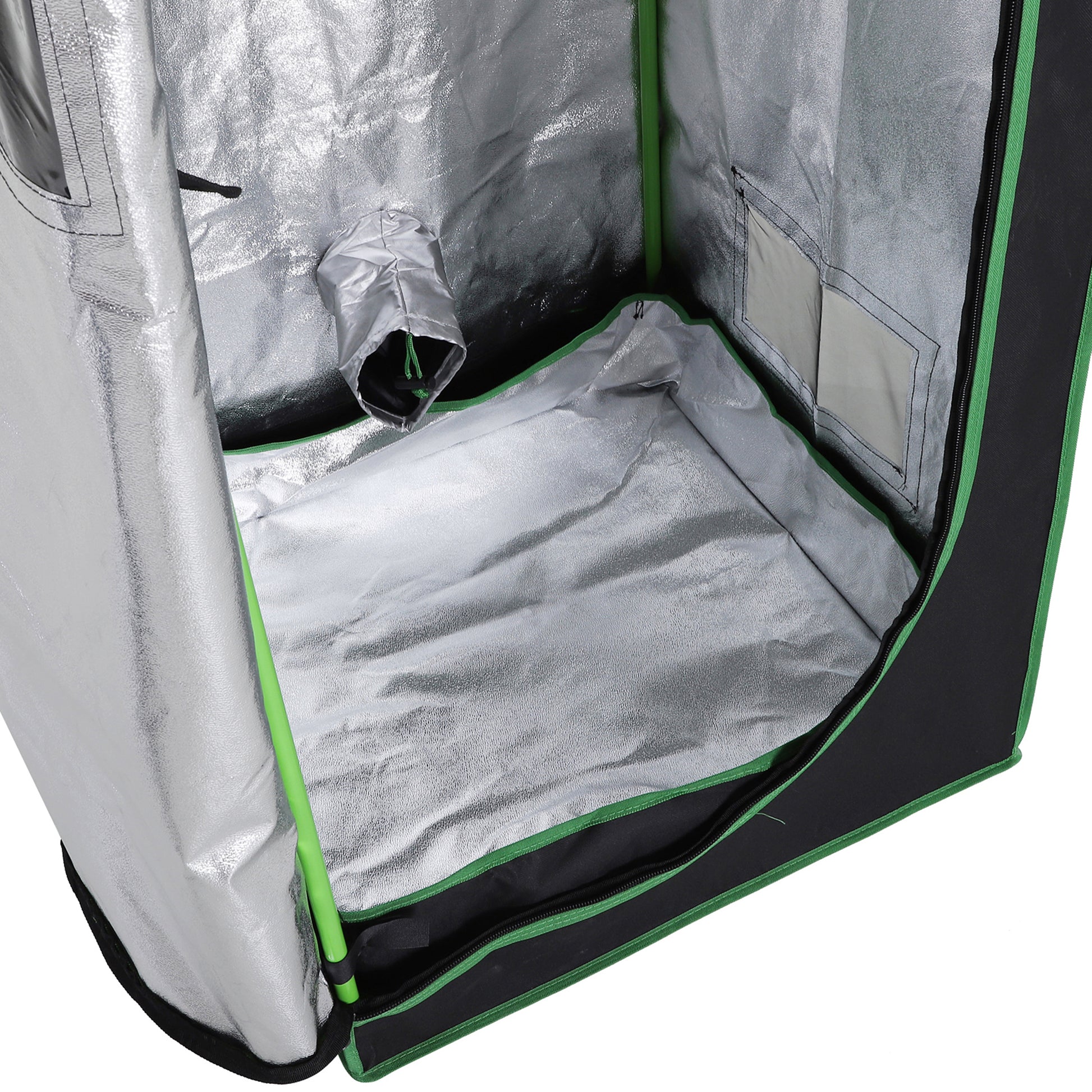 Outsunny Hydroponic Plant Grow Tent W/ Window Tool Bag