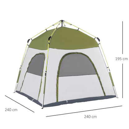 Outsunny 4 Person Automatic Camping Tent