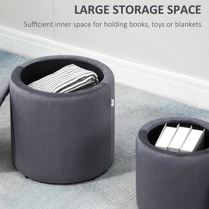 Homcom Modern Storage Ottoman with Removable Lid