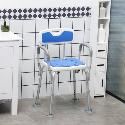 Homcom EVA Padded Shower Chair for the Elderly and Disabled