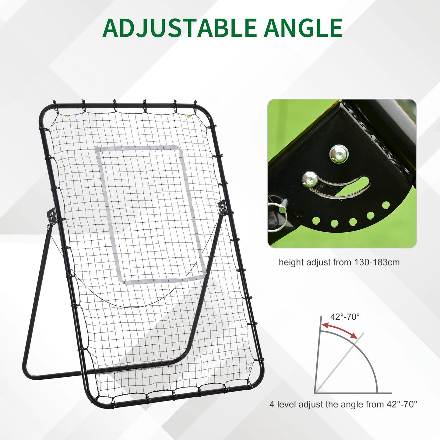 Homcom Foldable Football Rebounder Net