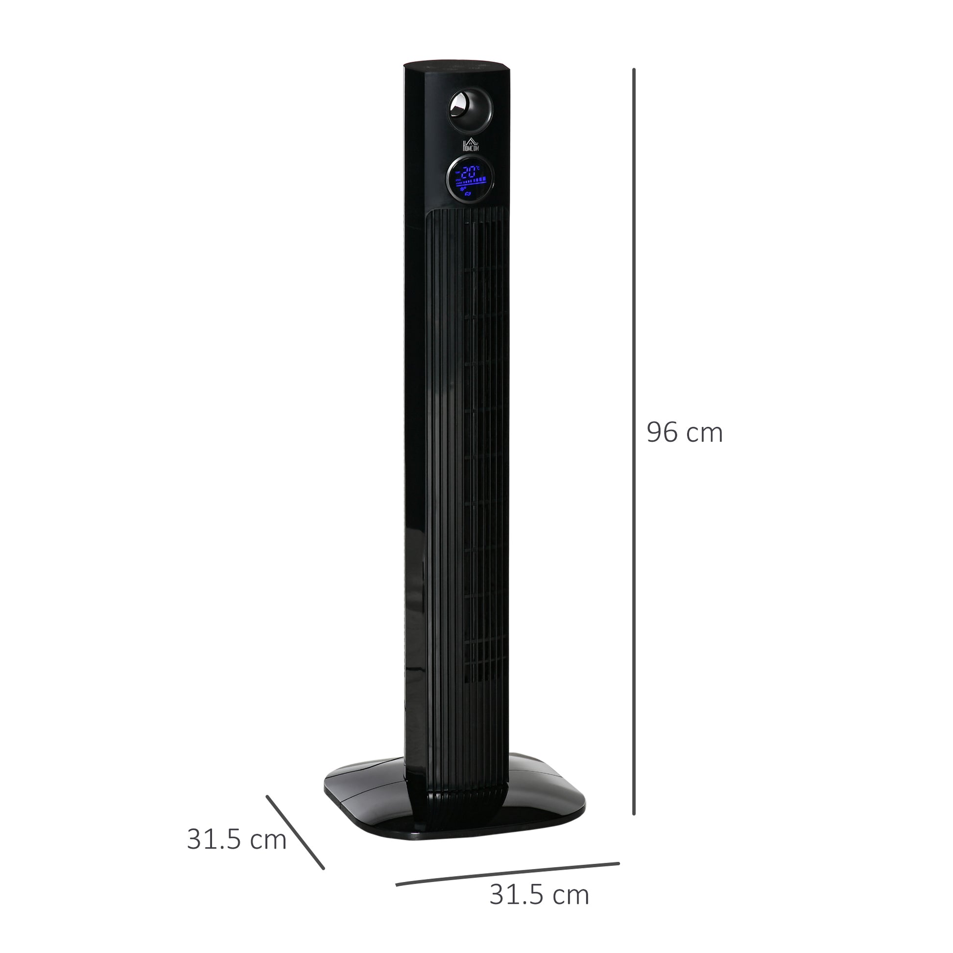 Homcom 38" Freestanding Tower Fan Cooling with Aroma Function