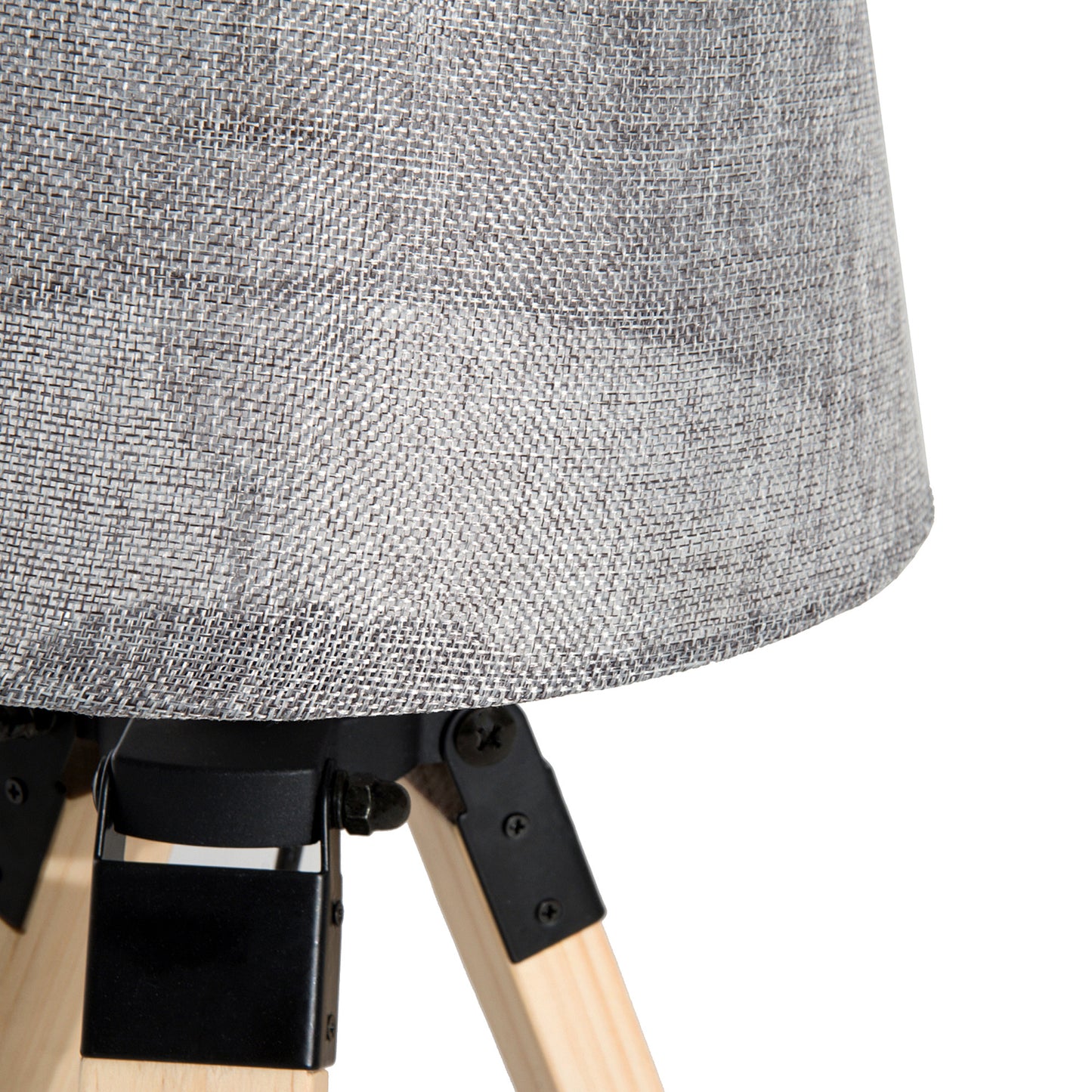 Homcom Wooden Tripod Table Lamp for Side