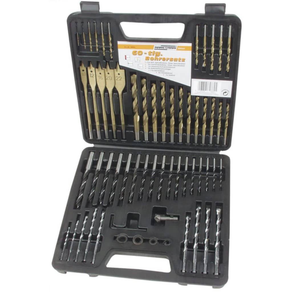 Brüder Mannesmann 60 Piece Drill Bit Set 59860