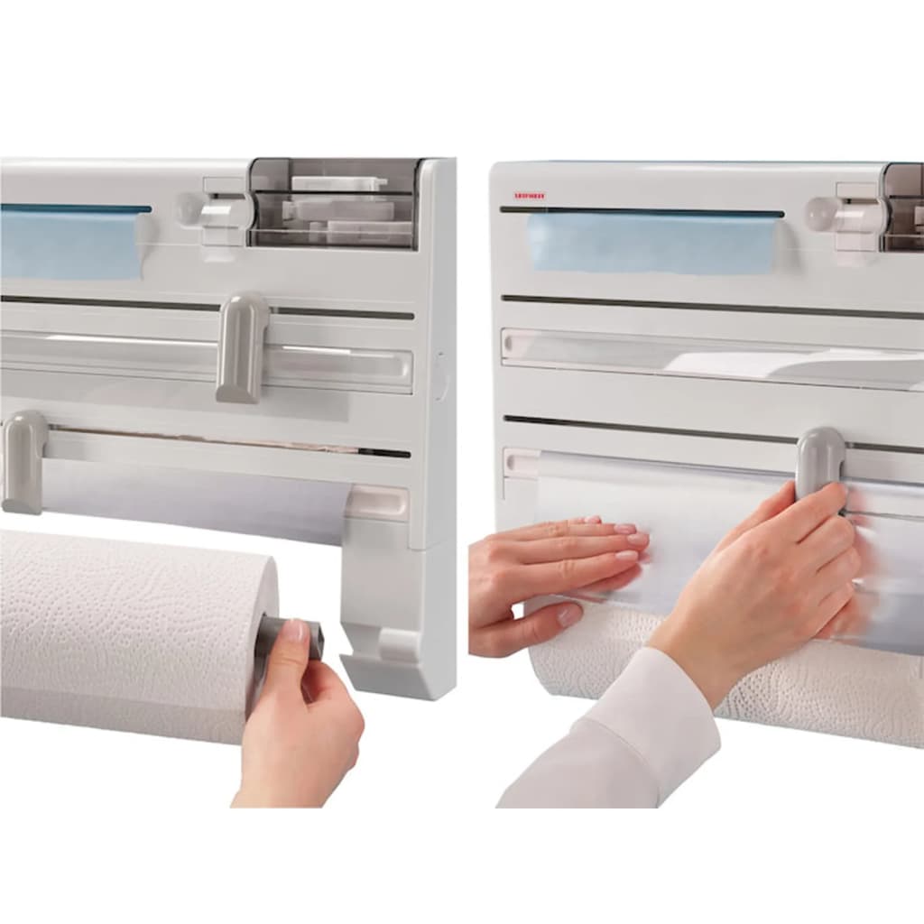 Leifheit Wall-mounted Roll Holder Parat Plus White 25723