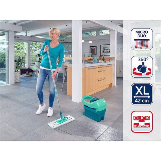 Leifheit Floor Mop Set Profi XL Green with Cart 55096