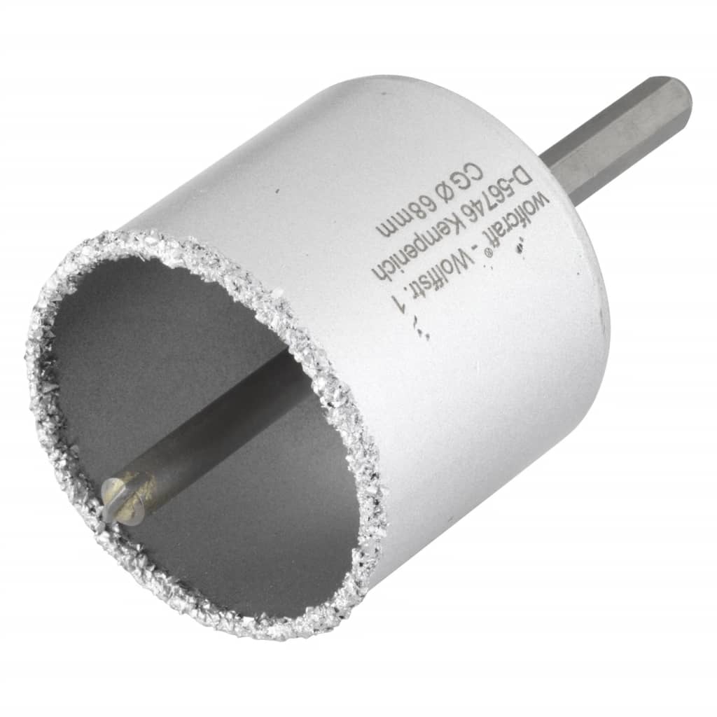 wolfcraft Annular Cutter 68 mm with Mandrel Grey