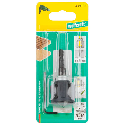 wolfcraft Hexagon Shank Countersink with Adjustable Depth Stop