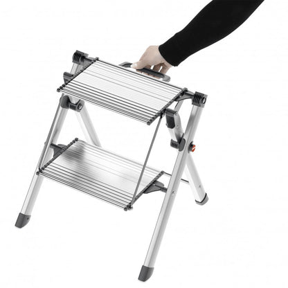 Hailo Stepladder with 2 Steps Mini Comfort 45 cm Aluminium 4310-100