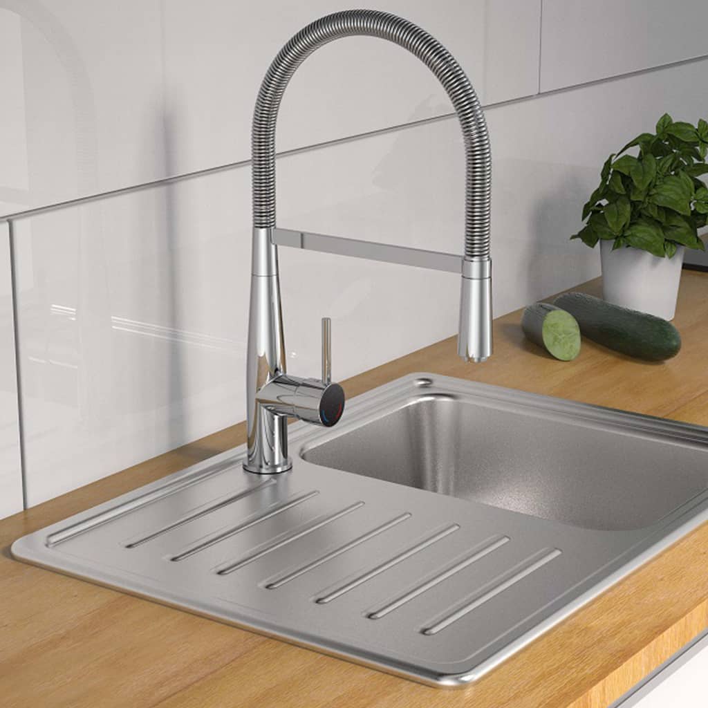 SCHÜTTE Sink Mixer with Spiral Spring NEW YORK Chrome