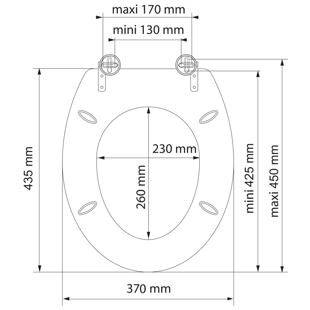 SCHÜTTE Toilet Seat BALANCE MDF