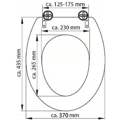 SCHÜTTE Toilet Seat SOLID WOOD MDF Printed