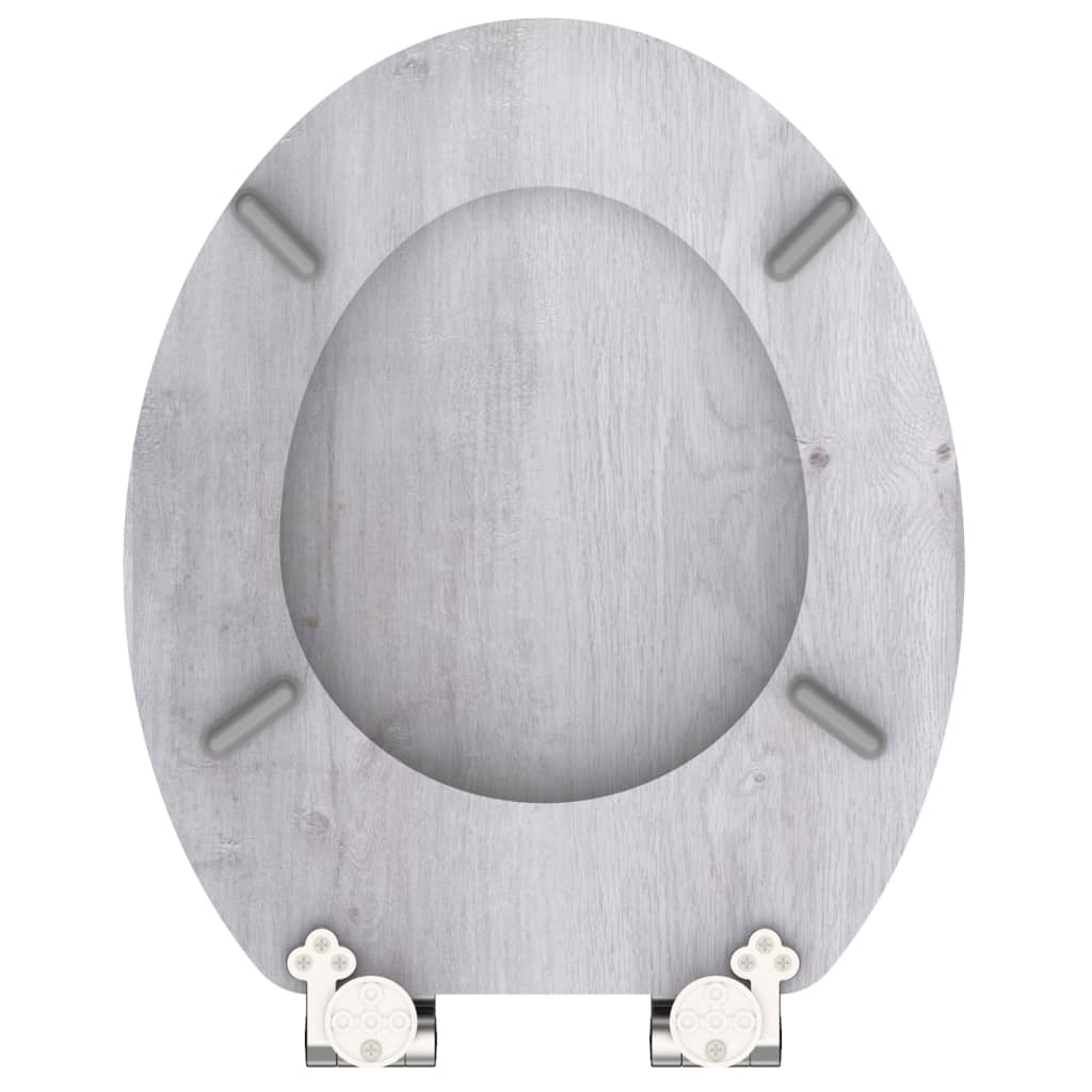 SCHÜTTE Toilet Seat with Soft-Close LIGHT WOOD MDF