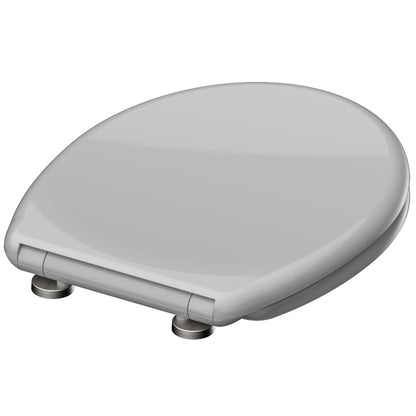 SCHÜTTE Duroplast Toilet Seat with Soft-Close Quick Release GREY